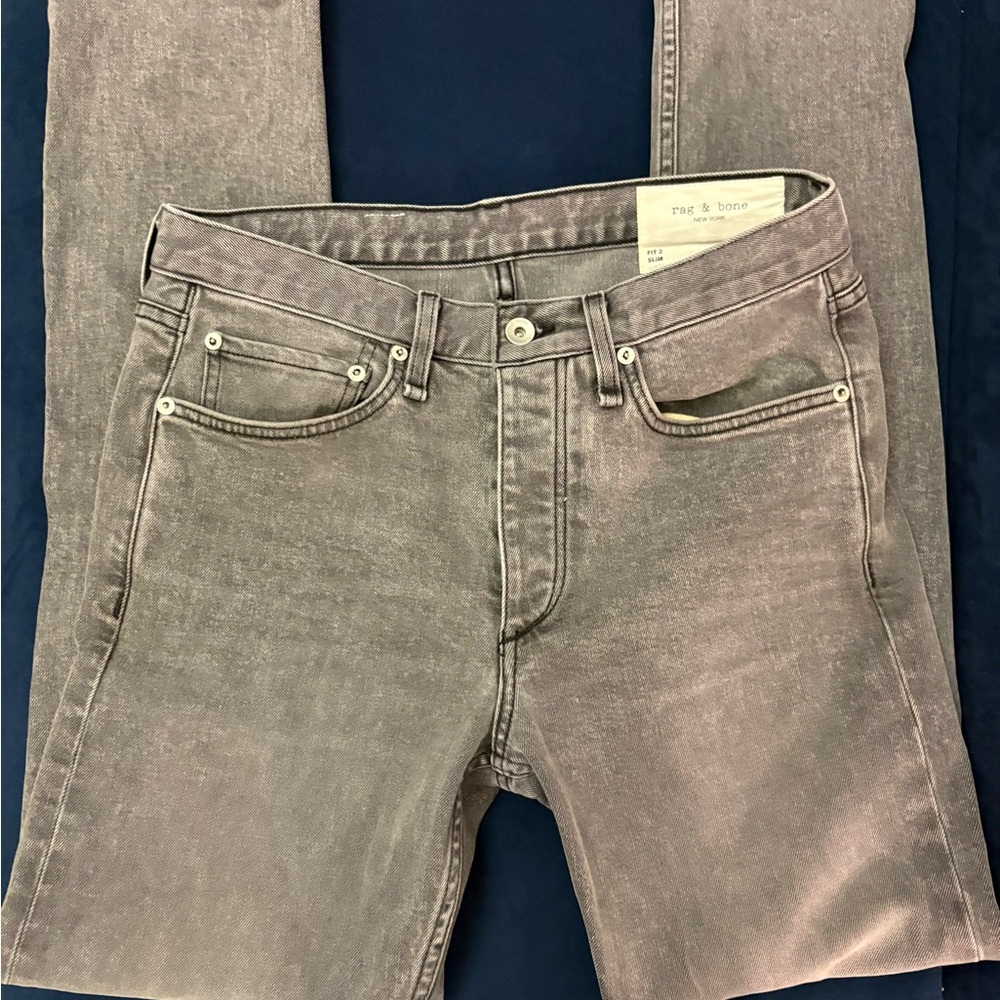Rag & Bone men’s Gray Slim Fit Jeans